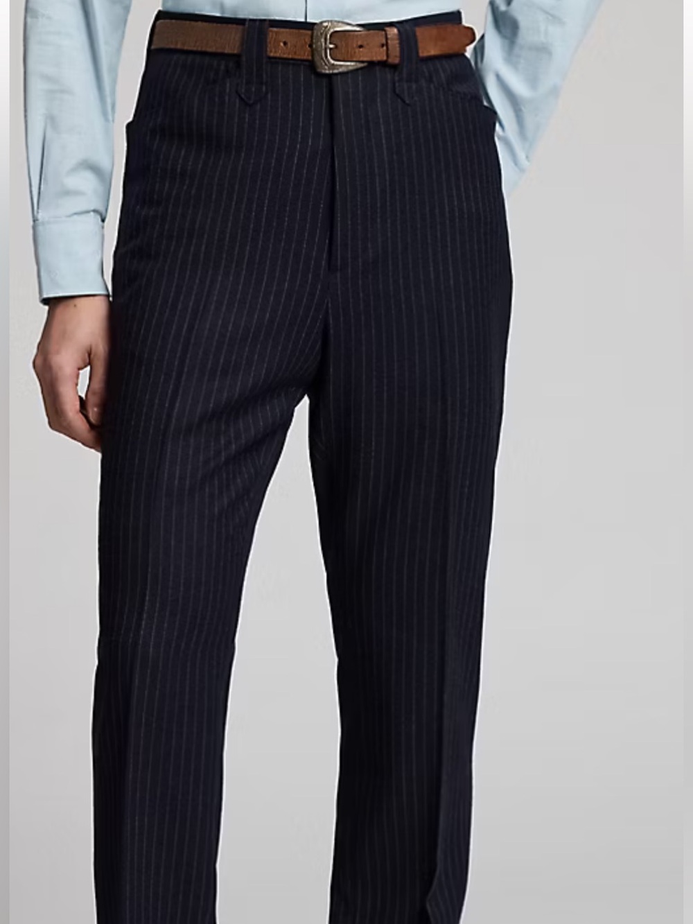 Ralph Lauren Blue Label Black Pinstripe Dress Pants